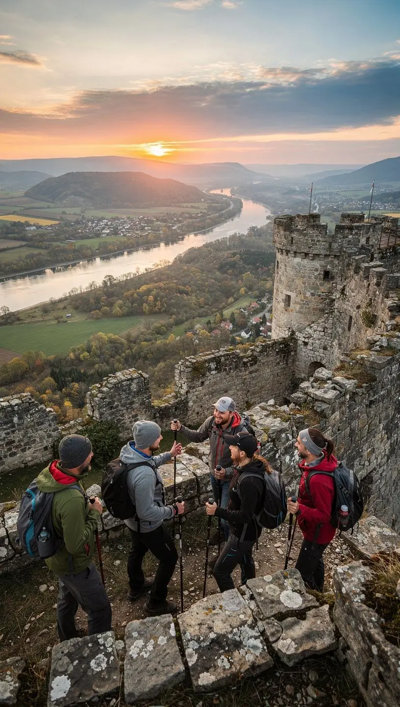 Pohľad na turistický chodník vedúci cez lúku s výhľadom na slovenské hory v pozadí.